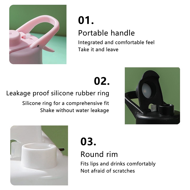 2-in-1 Large Capacity Water Bottle with Mist Hydration