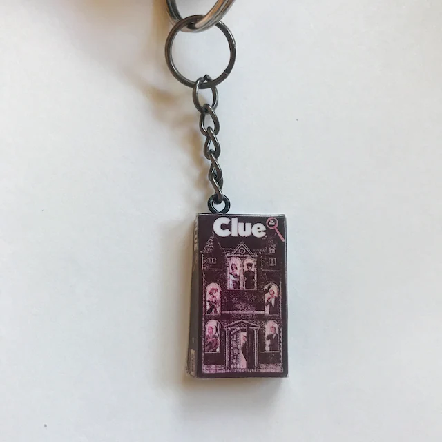 Miniature VHS Inspired Movie Keychain Charm