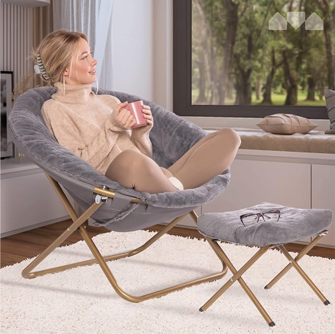Milliard Cozy Chair with Footrest Ottoman