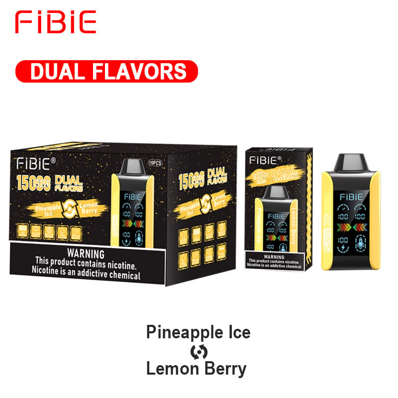 PINEAPPLE ICE & LEMON BERRY - FIBIE 15000 Dual Flavors