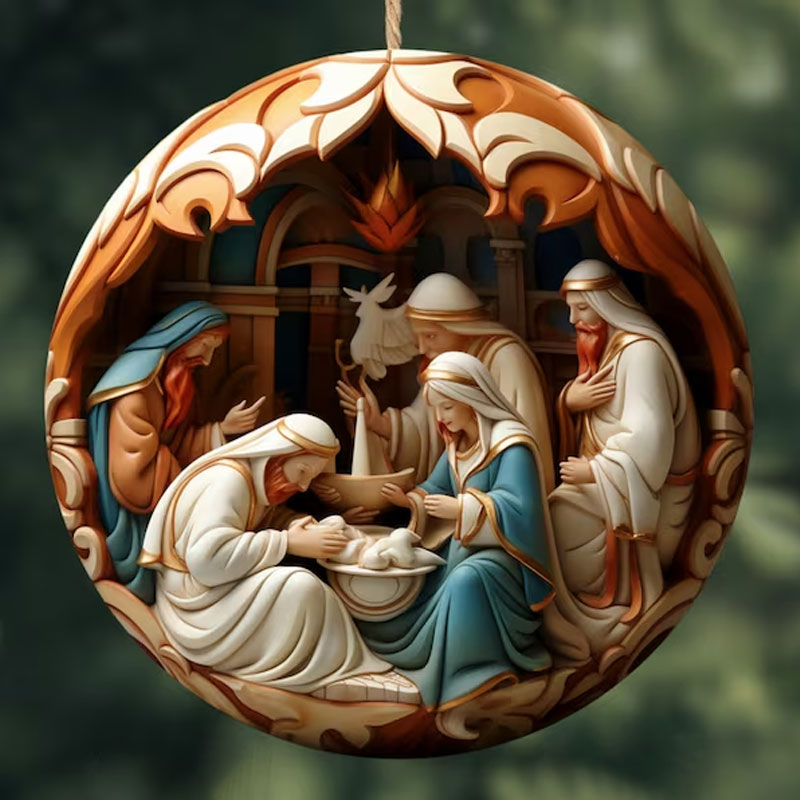 Nativity Christmas ornament