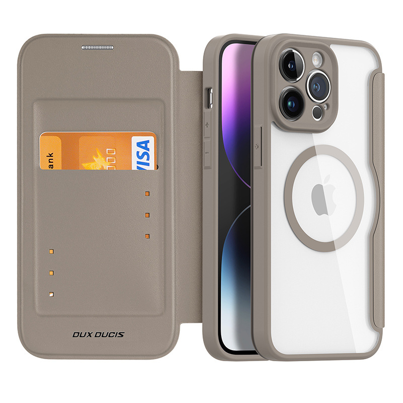 DUX DUCIS Skin X Pro MagSafe Flip Wallet Case for iPhone 14