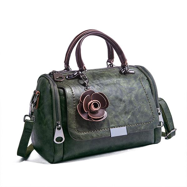 Chicinskates Cowhide One-Shoulder Diagonal Soft Leather Bag