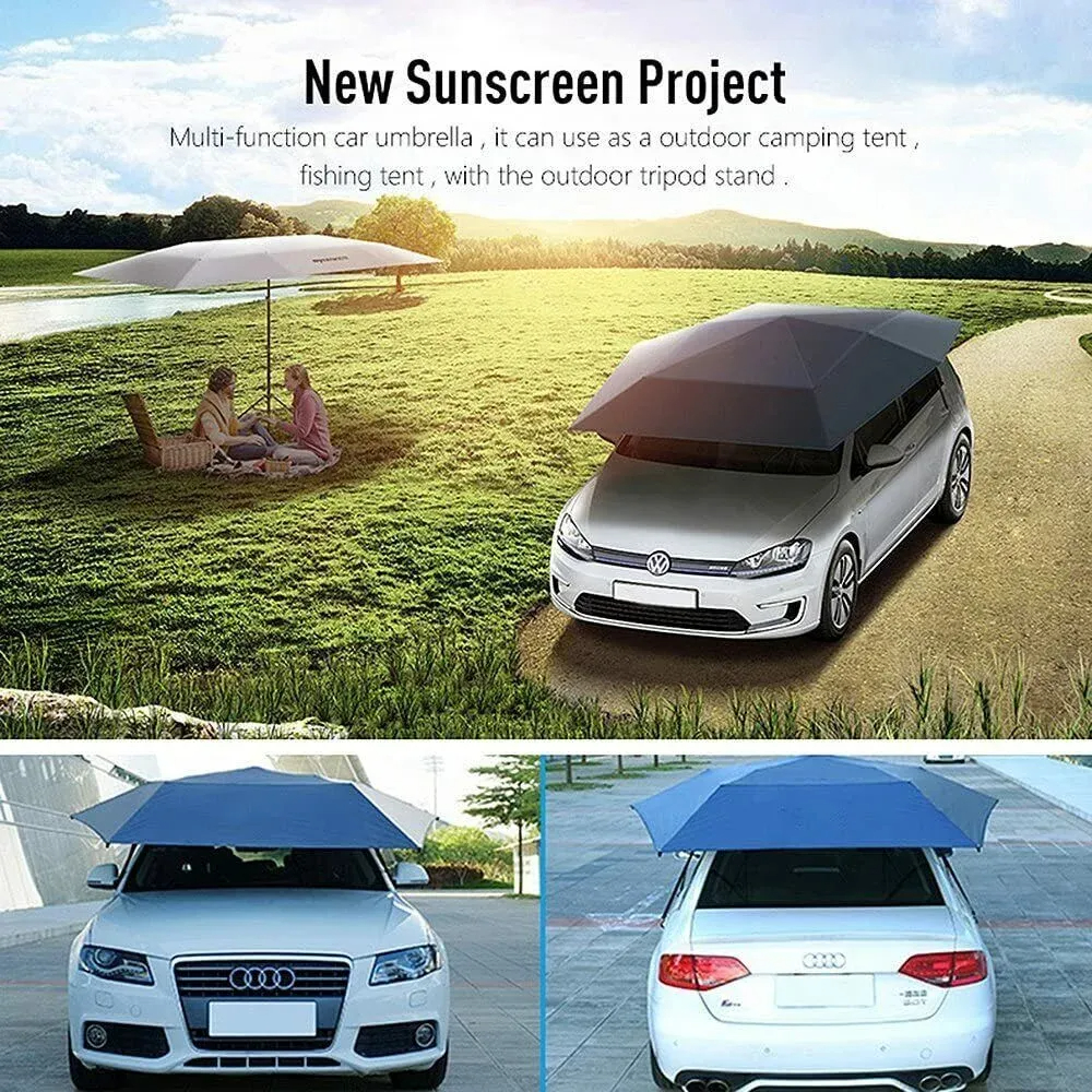 Factory Price Sale🔥189 inch Fully Automatic Carport Canopy  Anti-UV Wireless Control Windproof Car Tent