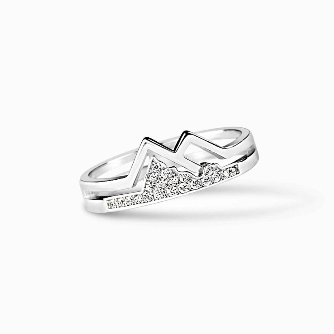To My Beautiful Granddaughter | Mountain Mover | 925 Silver Inspirational Ring