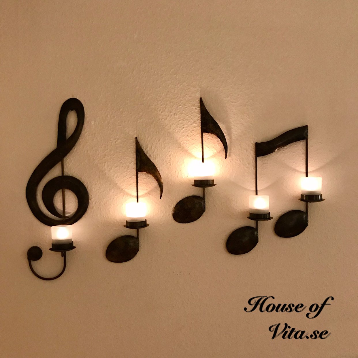 🔥HOT-49%OFF🔥Black Music Note Wall Sconce💡Set of 4➕Free Shipping📦