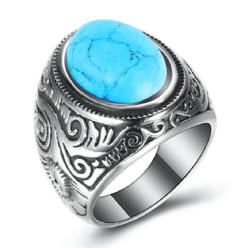 CARVED STONE -RING