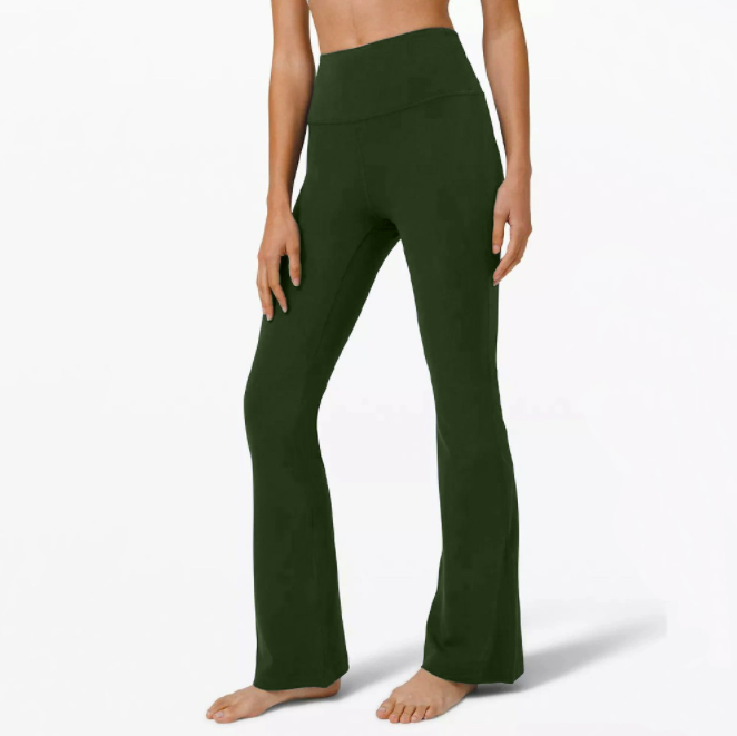 High-waisted hip-lifting stretch Flare Legging