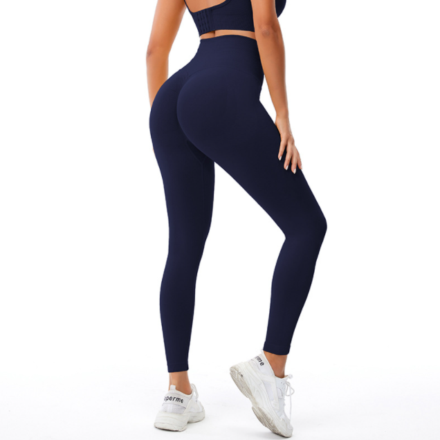High-waisted seamless running nude feeling yoga pants