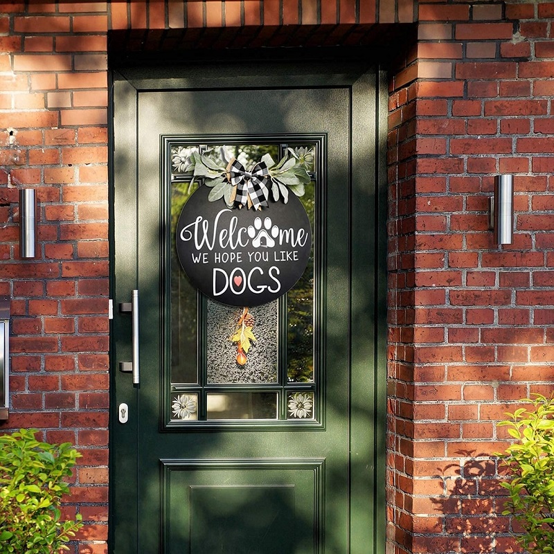 (Last Day Promotion-SAVE 50% OFF) 18″ Front Door Welcome Wooden Sign - Buy 2 Free Shipping