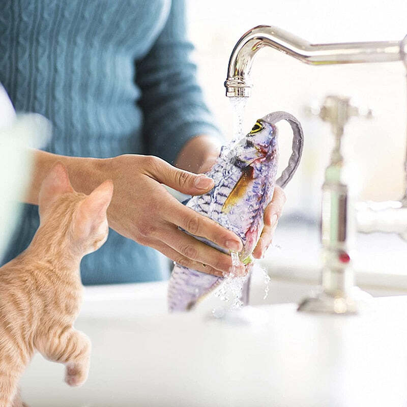 Interactive Floppy Fish Cat Toys