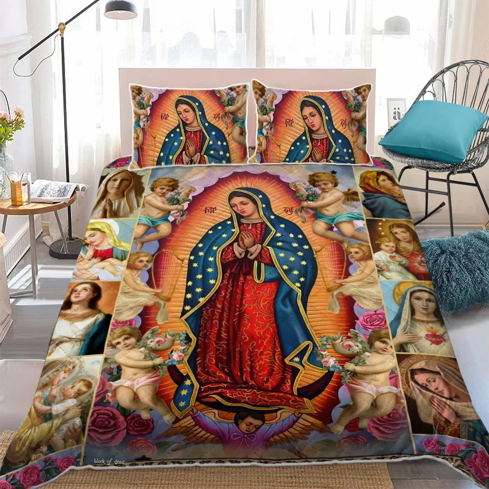 Our Lady of Guadalupe Quilt Bed Set