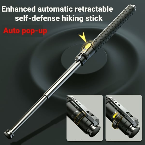 🔥EARLY CHRISTMAS SALE -49% OFF🔥 -Enhanced Automatic Retractable Self-Defense Hiking Stick