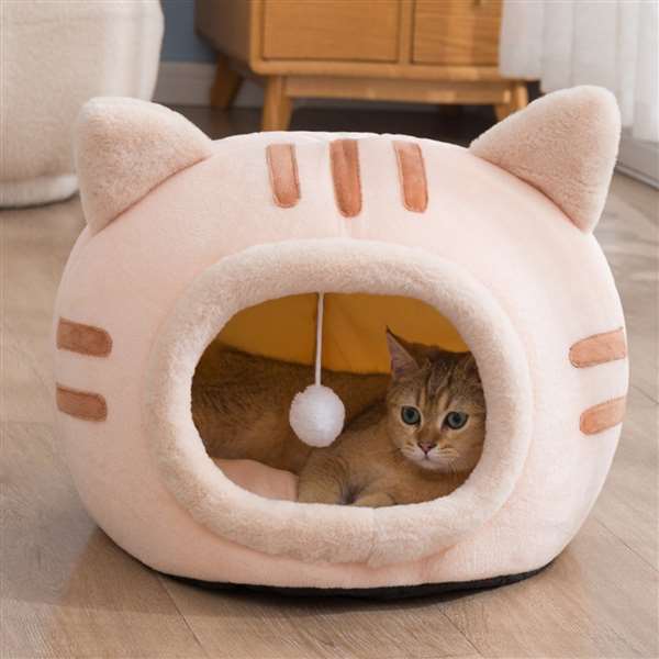 (⚡Last Day Flash Sale-50% OFF)Half Closed Cat Design Pet Bed-Buy 2  Get 15% Off & Free Shipping