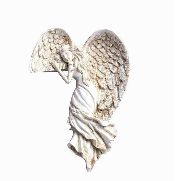 (🔥HOT SALE NOW 49% OFF) - 👼Door Frame Angel Wing Sculpture Retro Wall Decoration Frame Angel