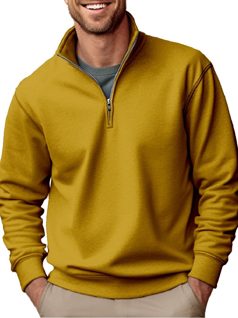 Men's Fashion Casual Zipper Padded Sweatshirt