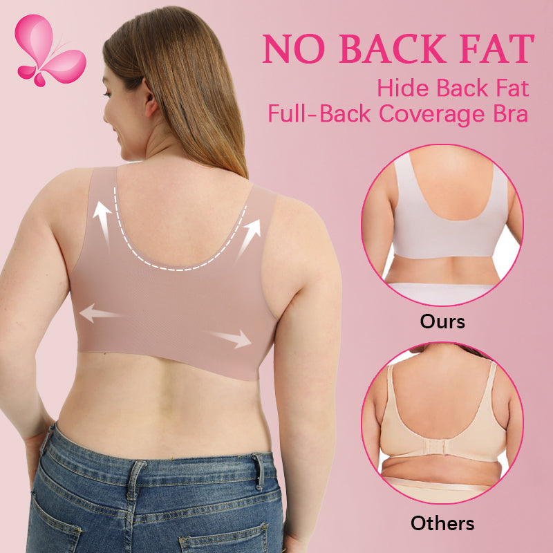 Helen Bra®-SEAMLESS FRONT CLOSURE WIRE-FREE 5D SHAPING PUSH UP COMFORT BRA (BUY 1 GET 2 FREE)-SKIN+BLACK+PINK