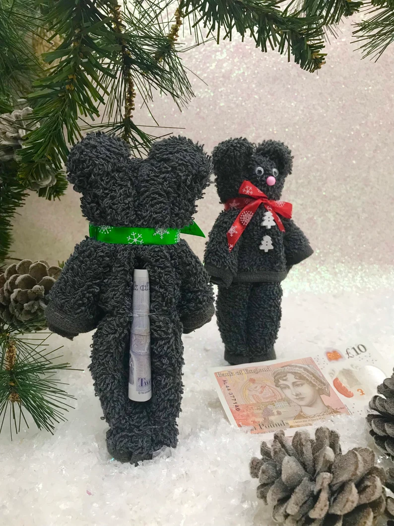 MONEY BEAR FLANIMALS - Christmas Bear!