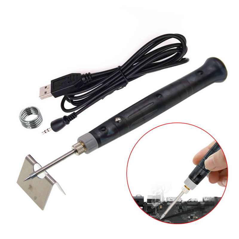 USB Charging Adjustable Temperature 5V 8W Electric Soldering Iron Kit