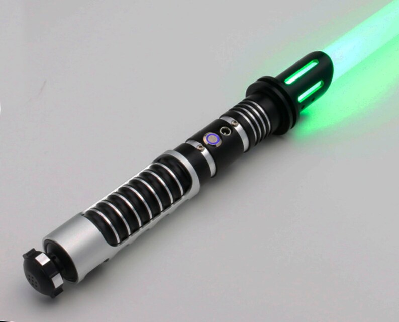 Smoothswing lightsaber, Saberforge, Lightsaber hilt with blade, Removable PC blade,   RGB 12  color, with USB charging cable