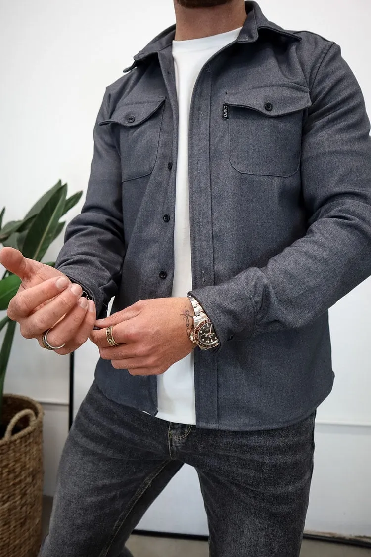 BUTTON DOWN SHIRT JACKET (BUY 2 FREE SHIPPING)