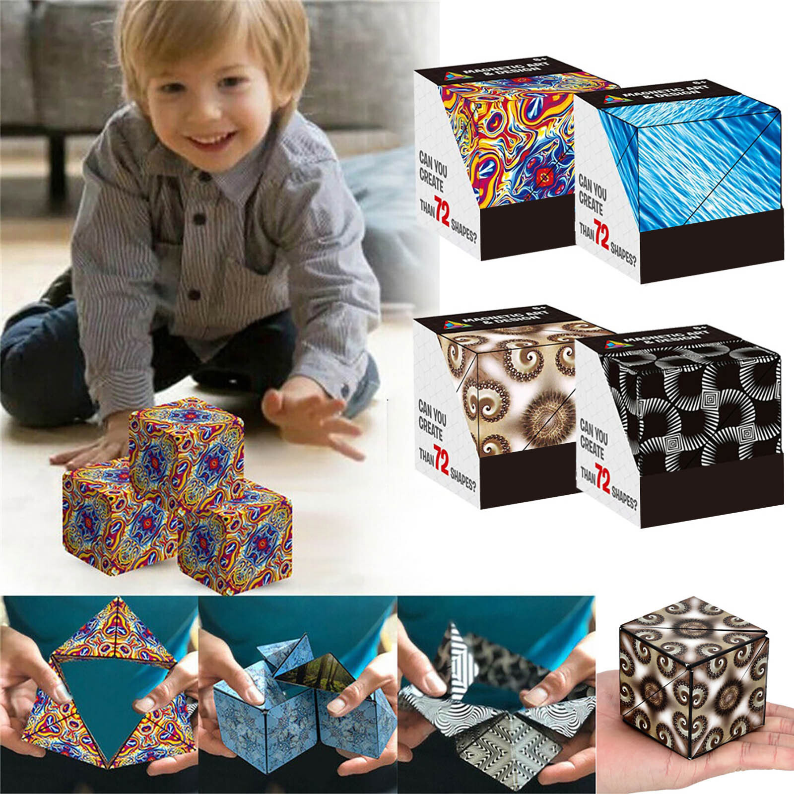 SALES 50% OFF-- Fizz Changeable Magnetic Magic Cube🔥