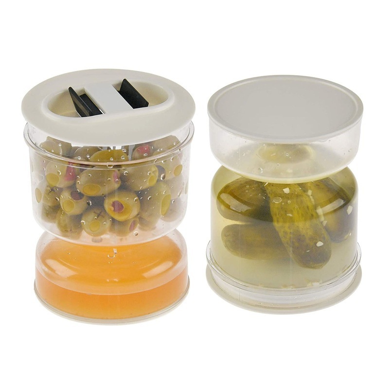 🔥Last Day 50% OFF🔥Pickle and Olives Jar Container with Strainer🔥BUY  3 SAVE 10% OFF & FREE SHIPPING