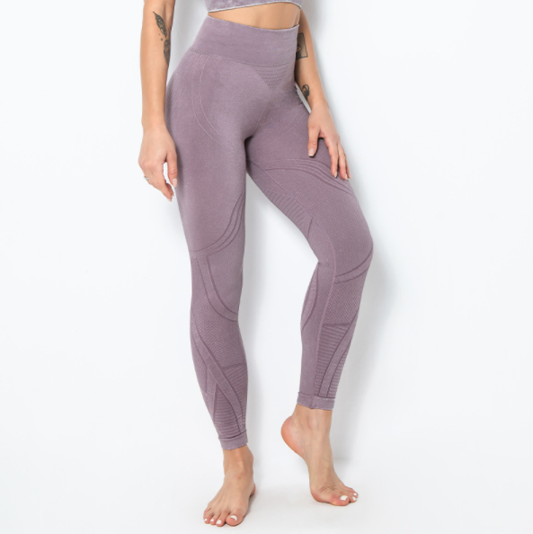 Seamless knitted fitness yoga wear