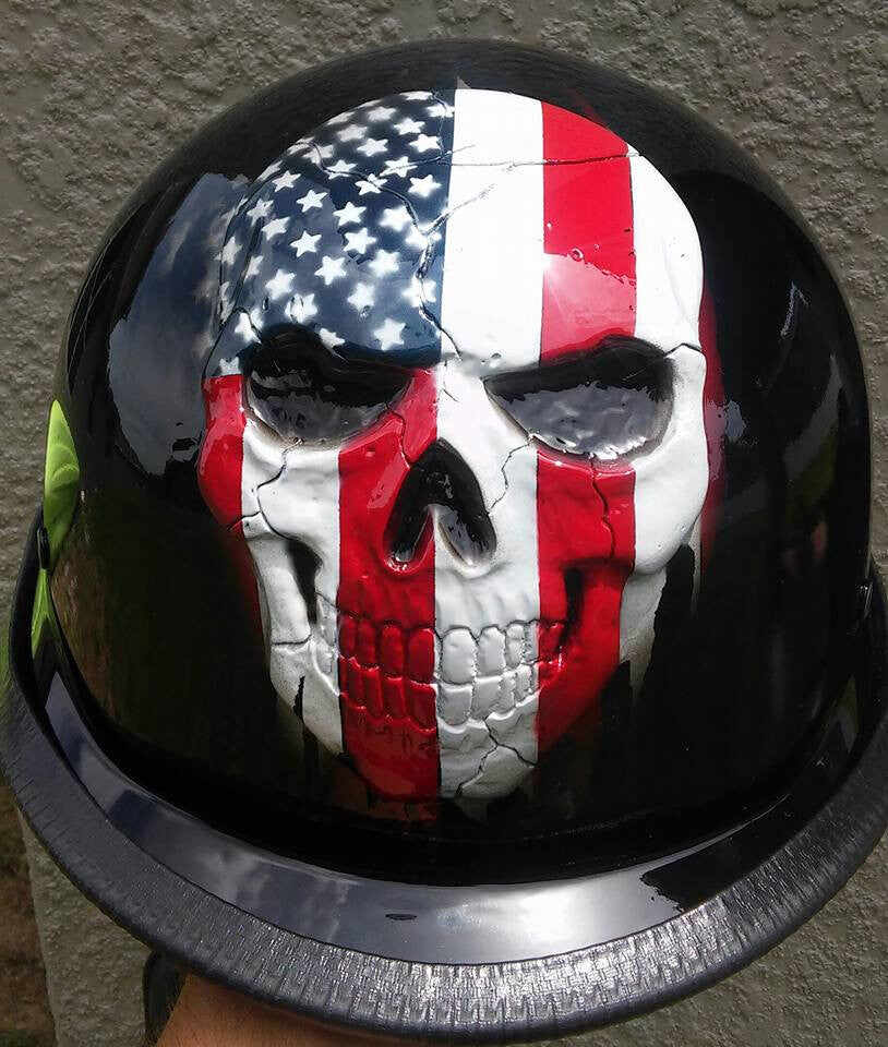 Harley American Flag skull Helmet