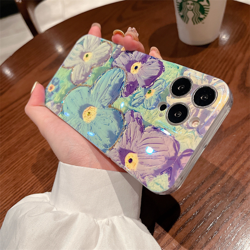 🔥(BUY 2 GET 15% OFF)  Oil Painting Flower Pattern Mobile Phone case🔥