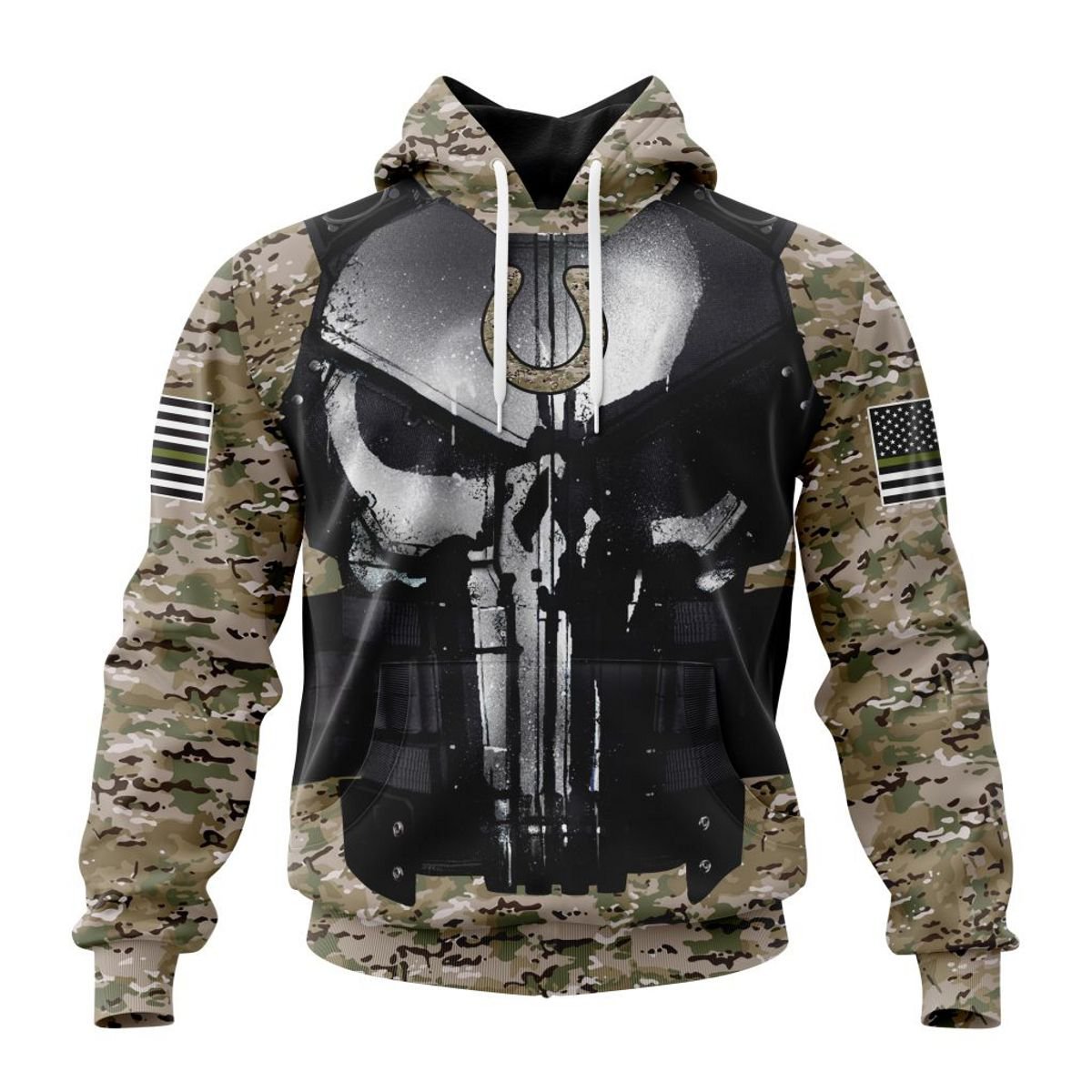INDIANAPOLIS COLTS 3D HOODIE SPECIAL VETERAN KITS