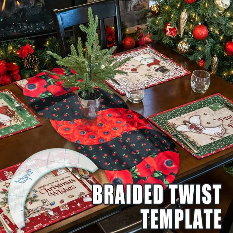 Tablecloth Braided Twist Template-With Instructions