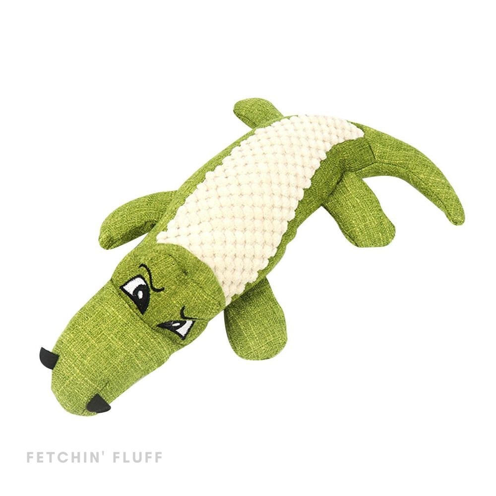 ROBUSTGATORTM - INDESTRUCTIBLE SQUEAKY PLUSH TOY FOR AGGRESSIVE CHEWERS