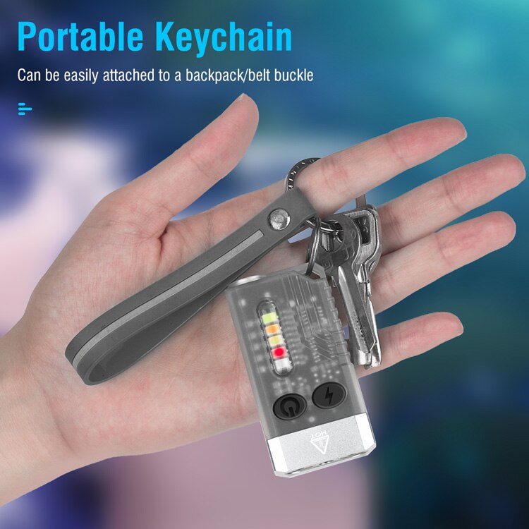 V10 EDC Keychain Flashlight
