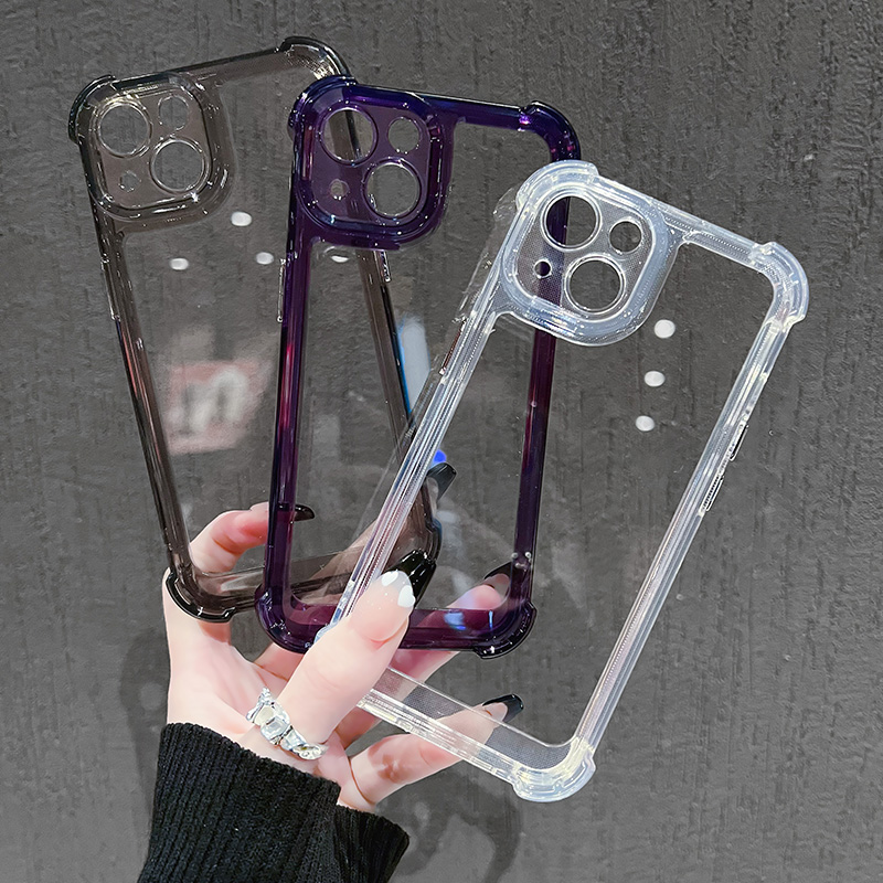Transparent Four-corner Airbag Drop-proof Case Cover For iPhone