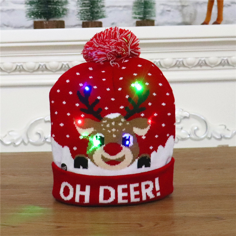 🌲Christmas Big Sale-50% OFF⚡LED Light Up Christmas Beanie