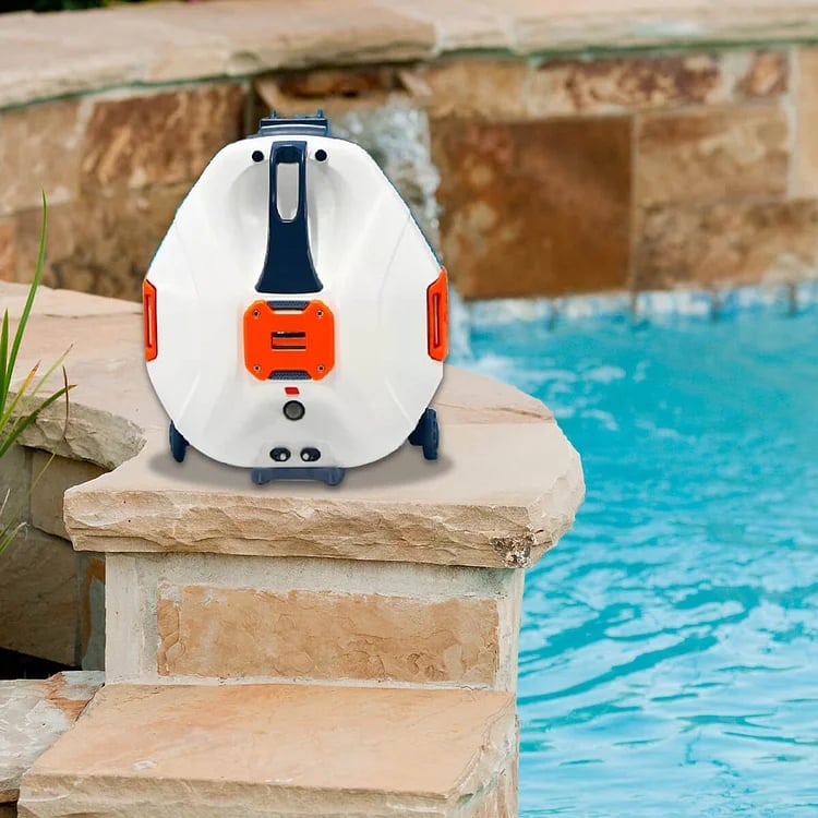 Cordless Robotic Cleaner Ideal for Above/In-Ground Flat Pools