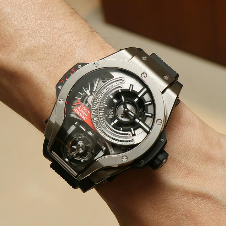 Bi-Axis Tourbillon Wristwatch - Waterproof Mechanical Movement Watch
