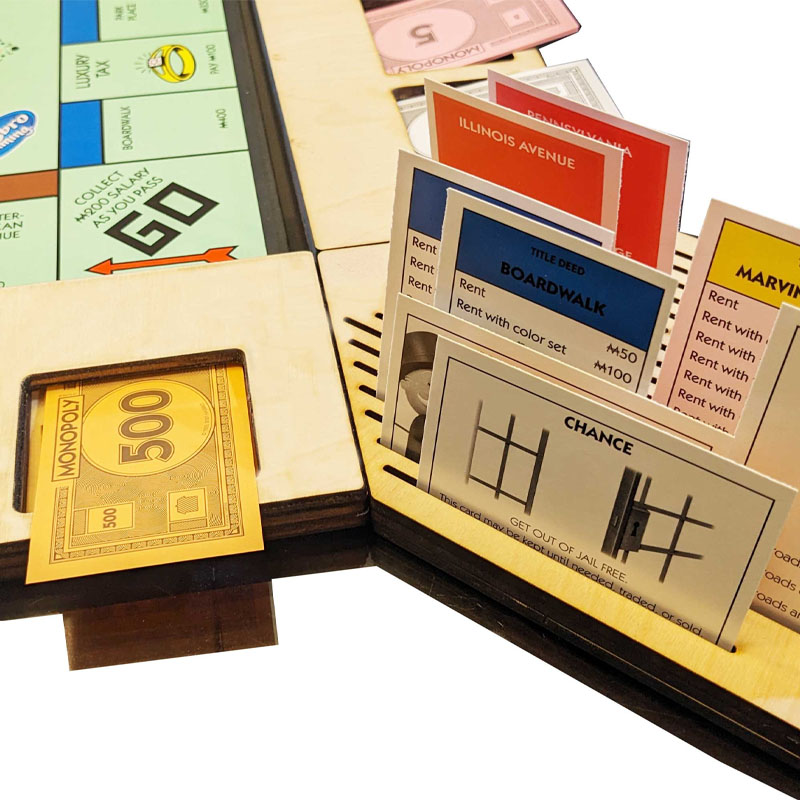 Personalized Monopoly Board Game Organizer