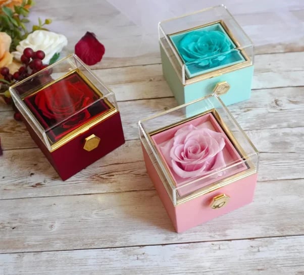💖Christmas Pre-Sale💖Eternal Rose Box-Necklace & Real Rose