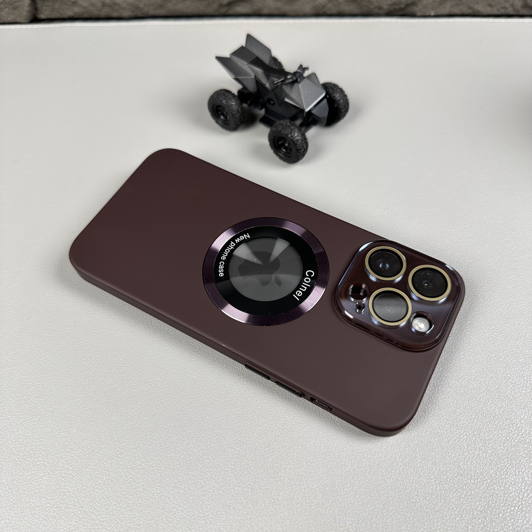 High-Transparency Glass Lens Magnetic Suction Case Cover for iPhone