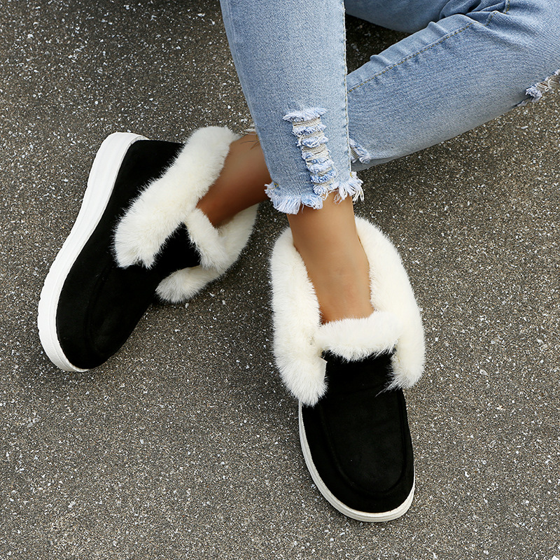 Christmas Sale❄ Ladies Winter Warm Plush Fur Ankle Boots 60% off Flash Sale