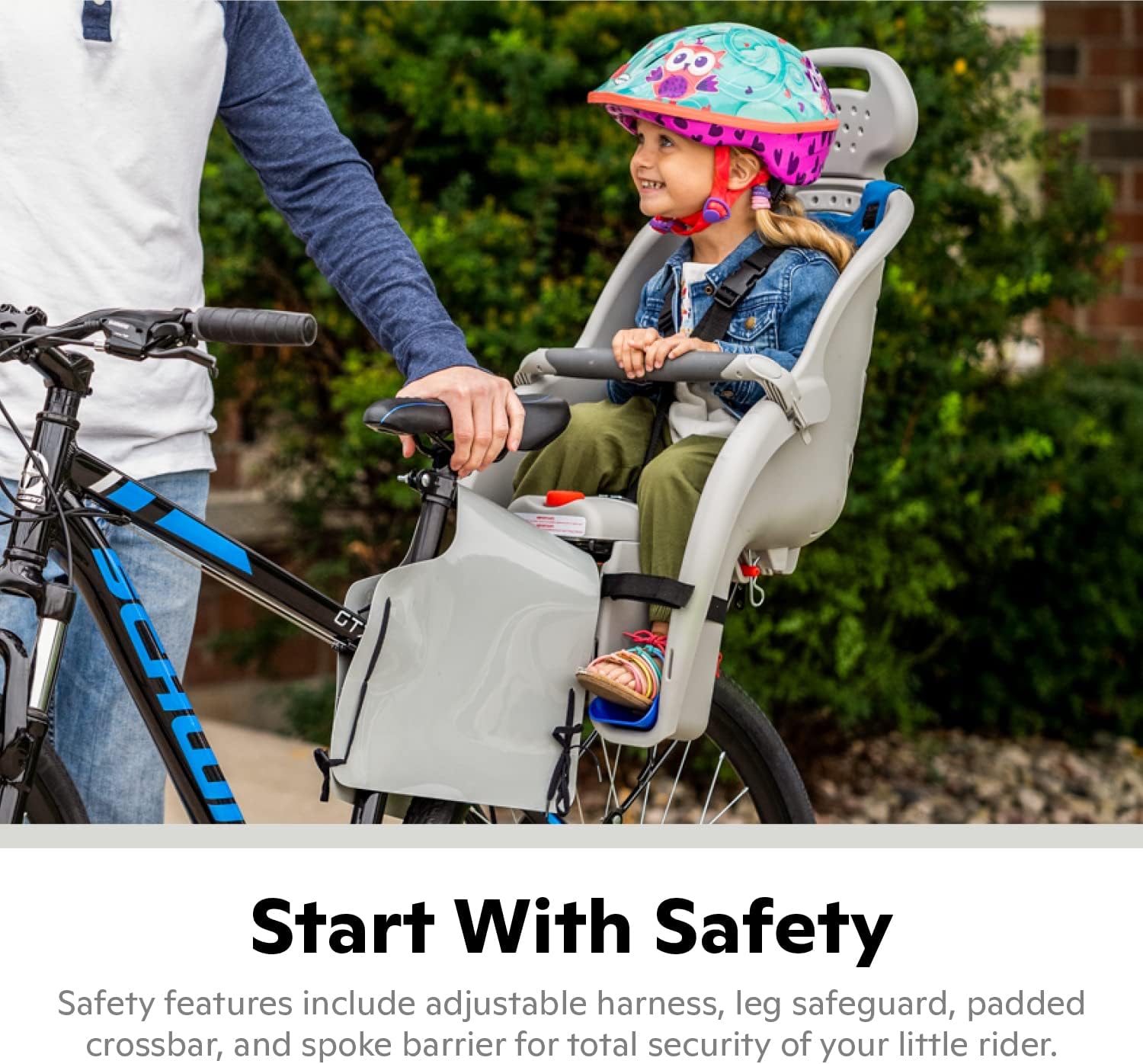 Schwinn Deluxe and Ovation Bike Child Carrier Rear Mounted Bike Seat Compatible