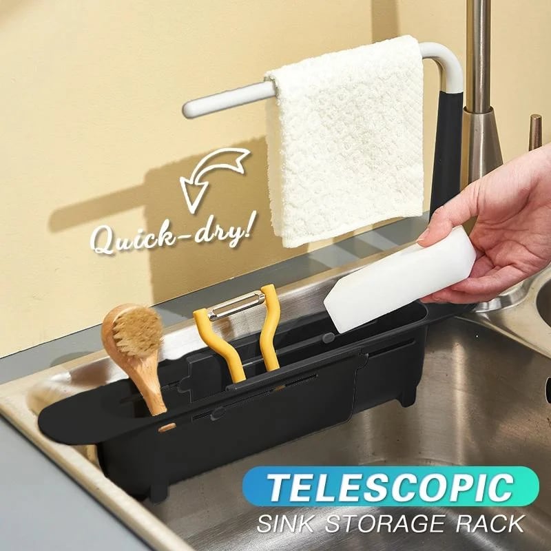 Updated Telescopic Sink Storage Rack😊