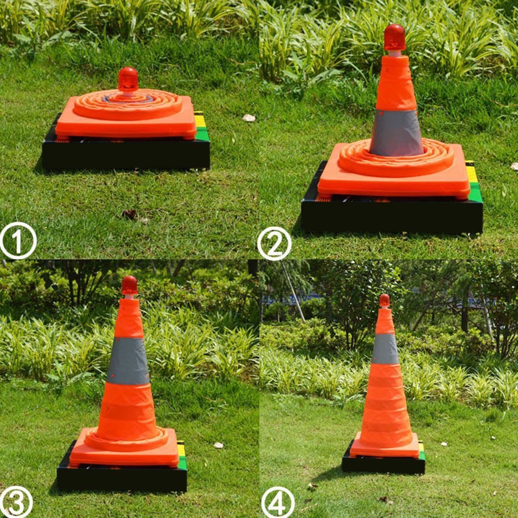 (🌲XMAS SALE - 50% OFF)Foldable Traffic Reflective Safety Cone with LED Lights-🔥Buy 2 Get 10%OFF Today🔥