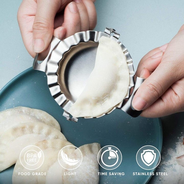 (🎇New Year Hot Sale)Stainless Steel Dumpling Mould Kit(SET OF 2PCS)-BUY 3 SETS  FREE SHIPPING