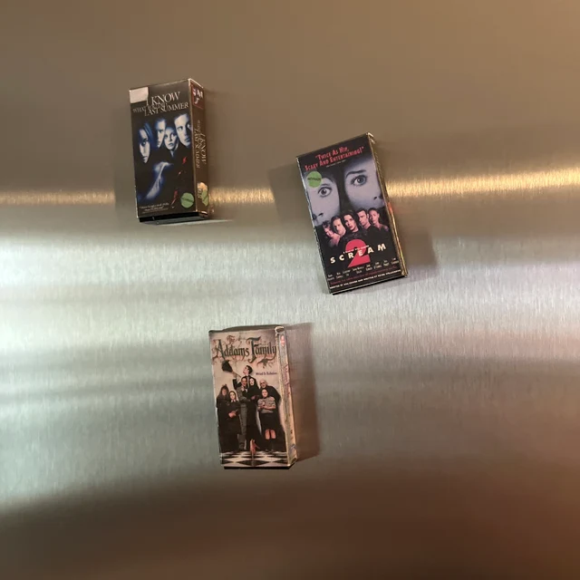 Miniature VHS Inspired Movie Magnet