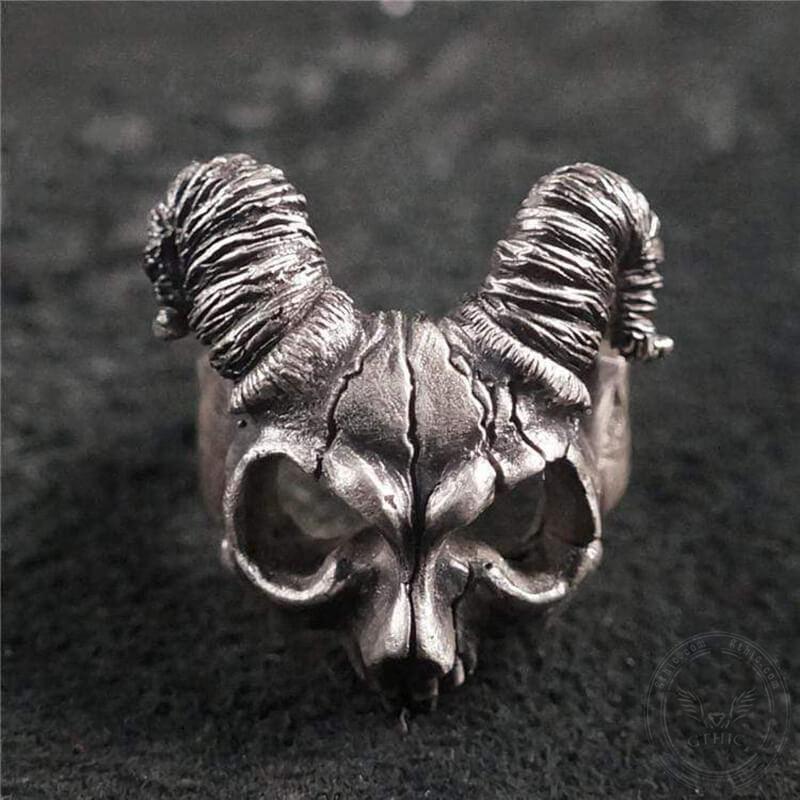 Pan's Labyrinth Sterling Silver Skull Ring