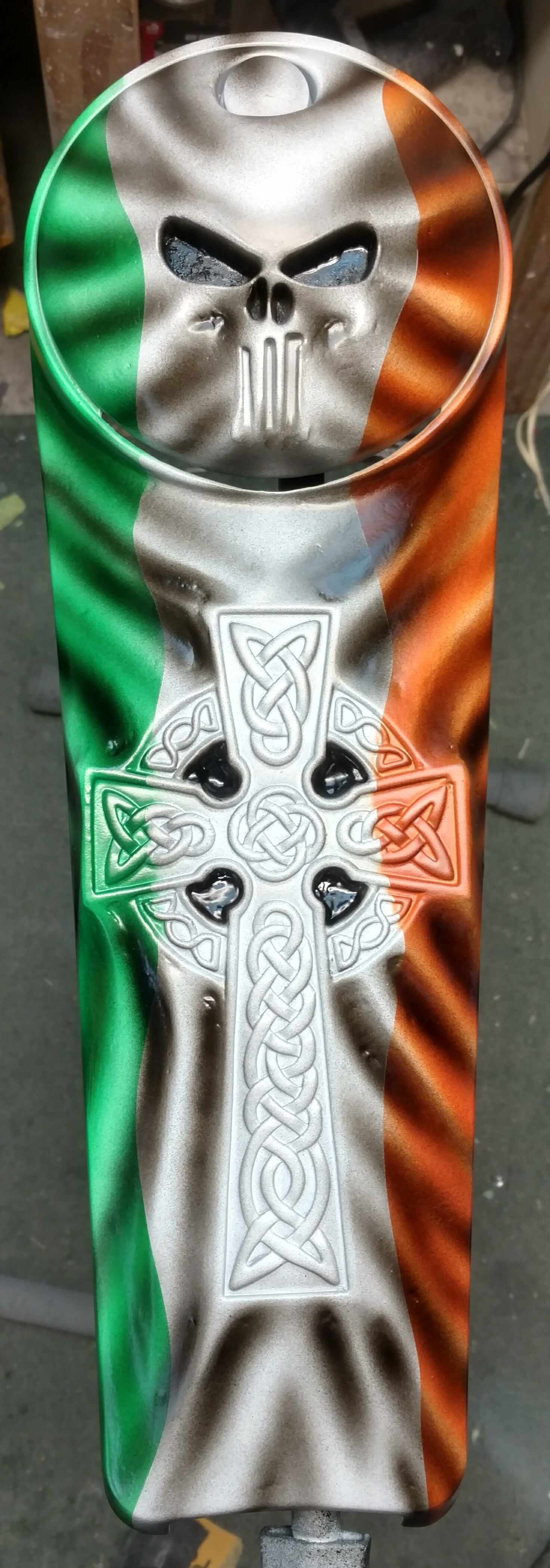 Harley Motorcycle Harley Davidson Touring Console Irish-themed With Knotted Cross