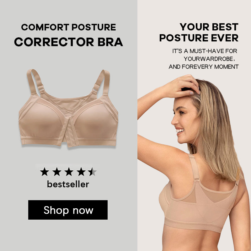Comfort Posture Corrector Bra with Contour Cups Bra-EARLY BLACK FRIDAY SALE-WHITE (3-PACK BRAS ONLY $19.99)